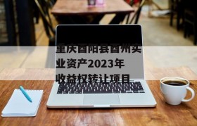 重庆酉阳县酉州实业资产2023年收益权转让项目