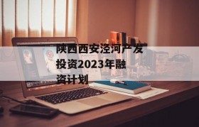 陕西西安泾河产发投资2023年融资计划