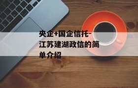 央企+国企信托-江苏建湖政信的简单介绍