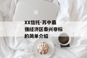 XX信托-苏中最强经济区泰兴非标的简单介绍