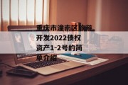 重庆市潼南区旅游开发2022债权资产1-2号的简单介绍