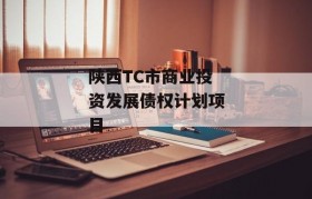 陕西TC市商业投资发展债权计划项目